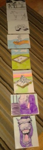 Jean Drayovitch Storyboard for Holly's book